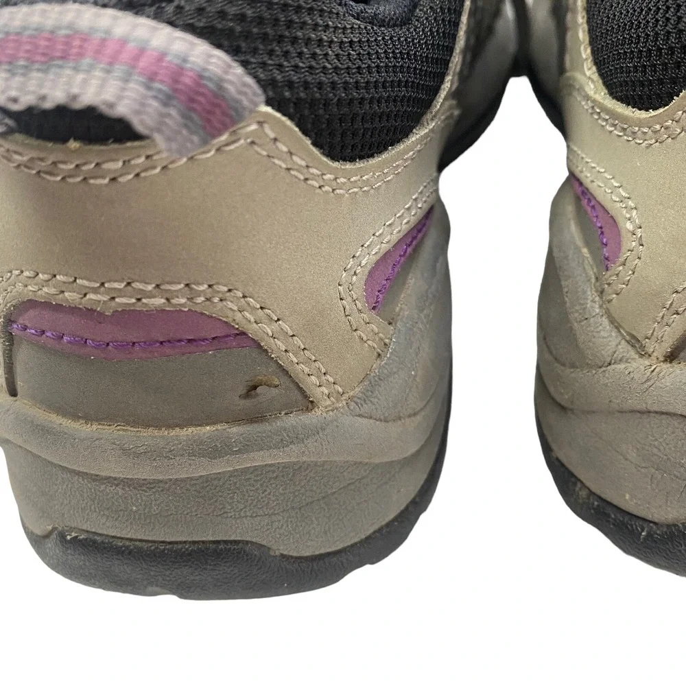 WORX Women Steel Toe Shoes Size 7 Gray Purple Red‎ Work Hiking Sneakers